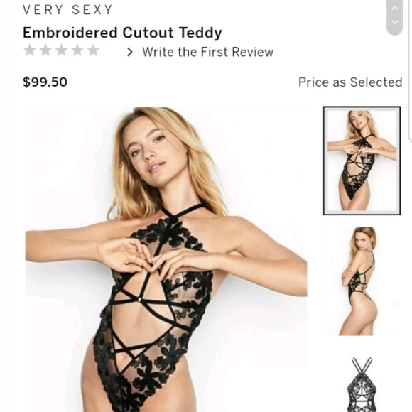 Very Sexy Embroidered Cutout Teddy - Picture 8 of 8